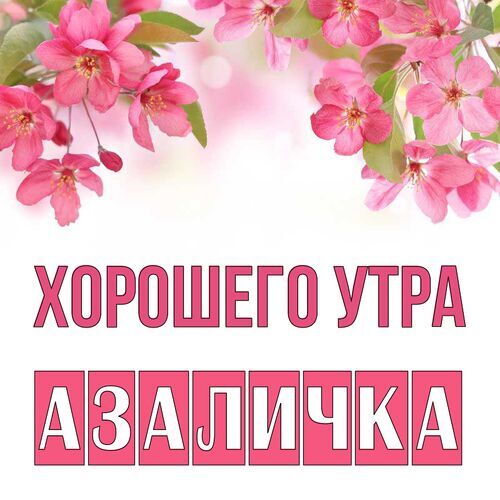 Открытка Азаличка Хорошего утра