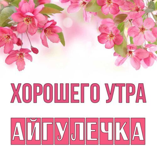 Открытка Айгулечка Хорошего утра