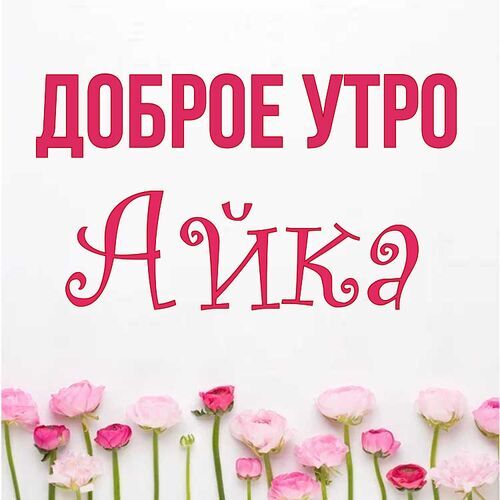 Открытка Айка Доброе утро