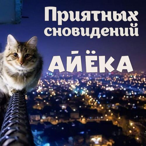 Открытка Айёка Приятных сновидений