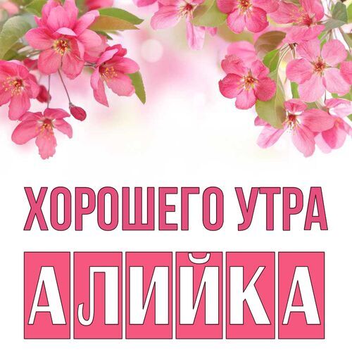 Открытка Алийка Хорошего утра