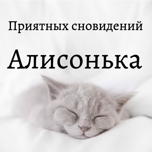 Открытка Алисонька Приятных сновидений