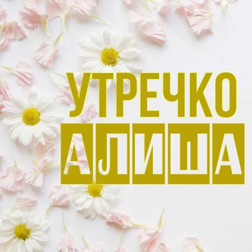 Открытка Алиша Утречко