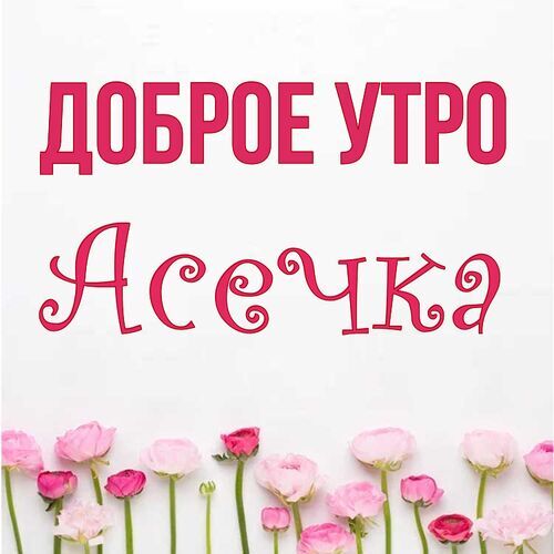 Открытка Асечка Доброе утро