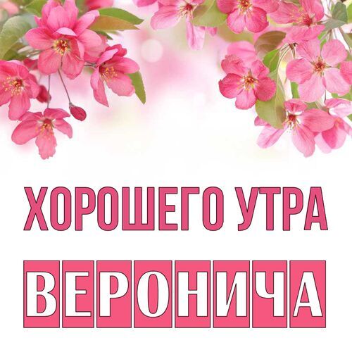 Открытка Веронича Хорошего утра