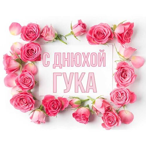 Открытка Гука С днюхой