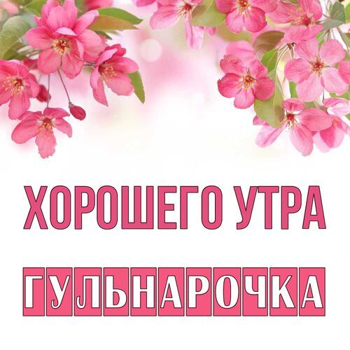 Открытка Гульнарочка Хорошего утра