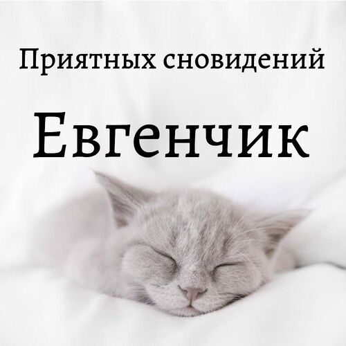 Открытка Евгенчик Приятных сновидений