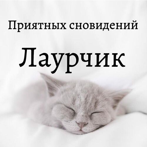 Открытка Лаурчик Приятных сновидений