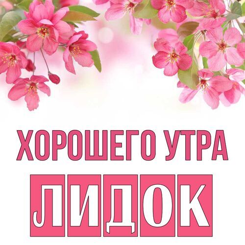 Открытка Лидок Хорошего утра