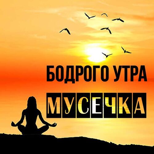 Открытка Мусечка Бодрого утра