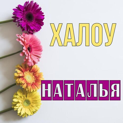 Открытка Наталья Халоу