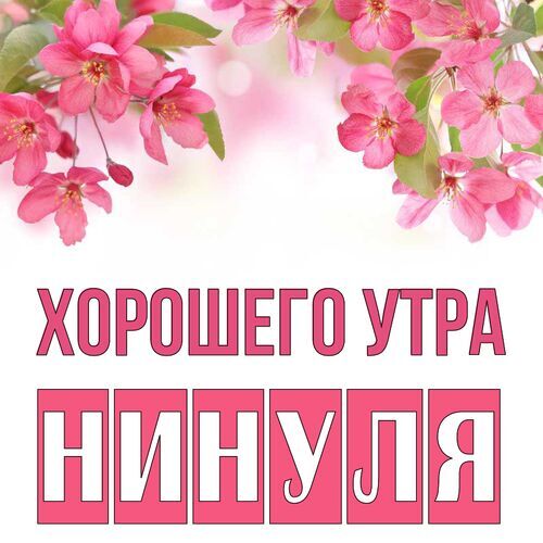 Открытка Нинуля Хорошего утра