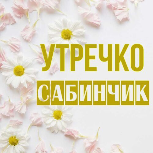 Открытка Сабинчик Утречко