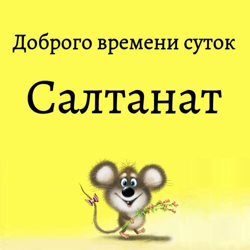 Открытка Салтанат Доброго времени суток