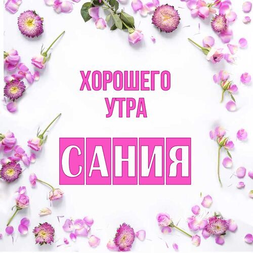 Открытка Сания Хорошего утра