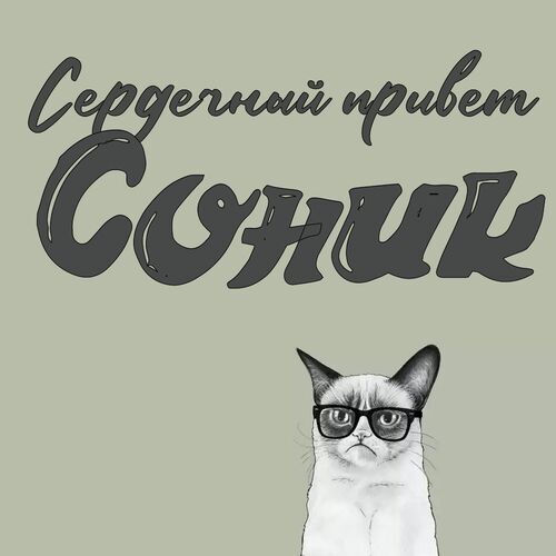 Открытка Соник Сердечный привет