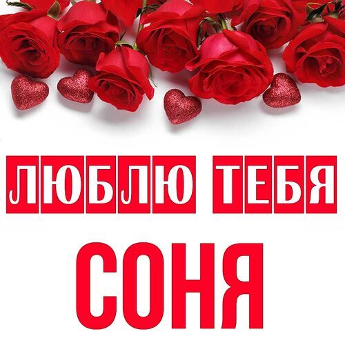 Открытка Соня Люблю тебя