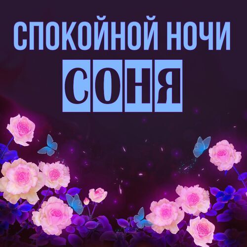 Открытка Соня Спокойной ночи