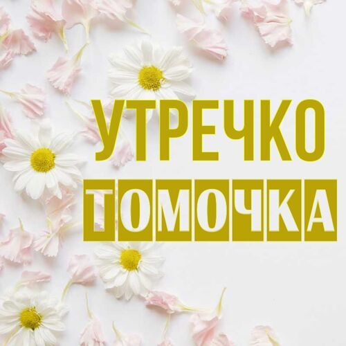 Открытка Томочка Утречко