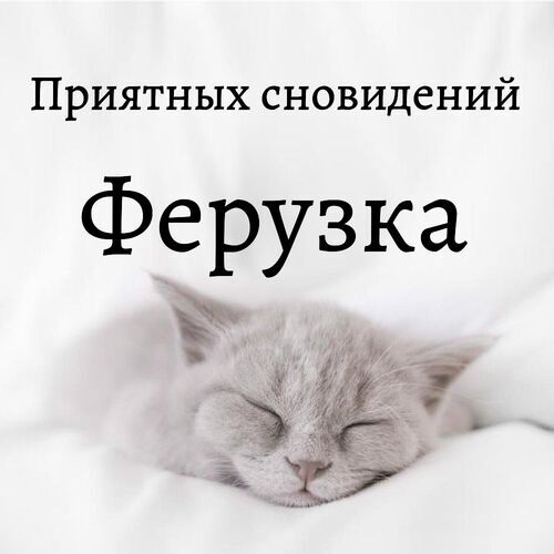 Открытка Ферузка Приятных сновидений