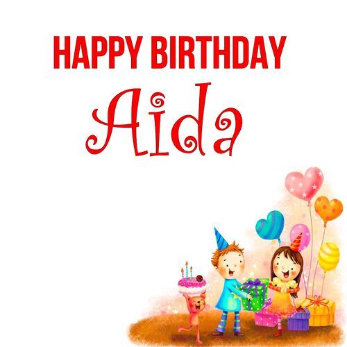 Открытка Aida Happy birthday