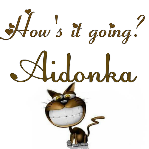 Открытка Aidonka How