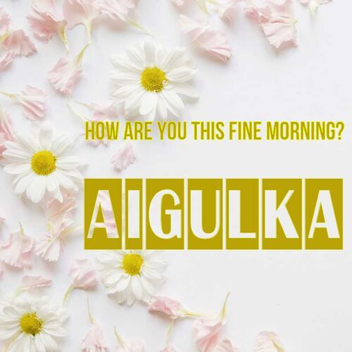 Открытка Aigulka How are you this fine morning?