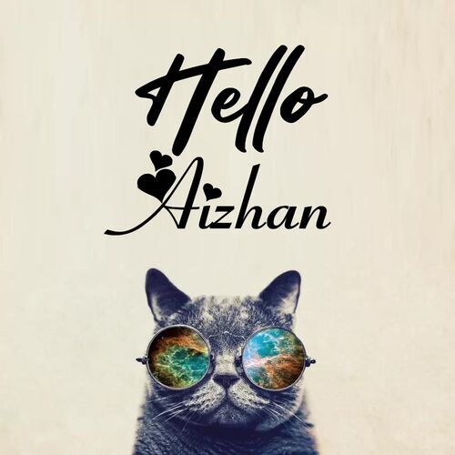 Открытка Aizhan Hello