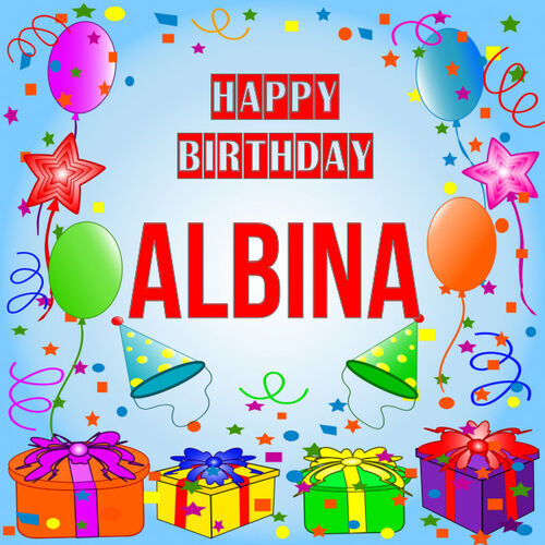 Открытка Albina Happy birthday