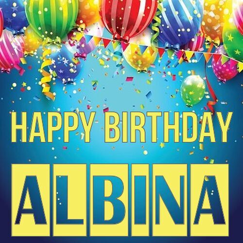 Открытка Albina Happy birthday