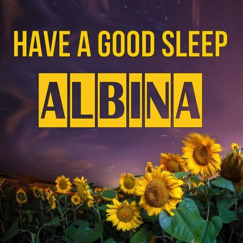 Открытка Albina Have a good sleep