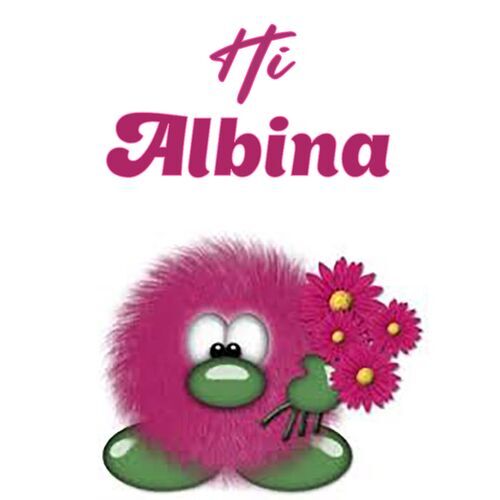 Открытка Albina Hi