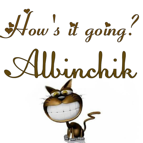 Открытка Albinchik How