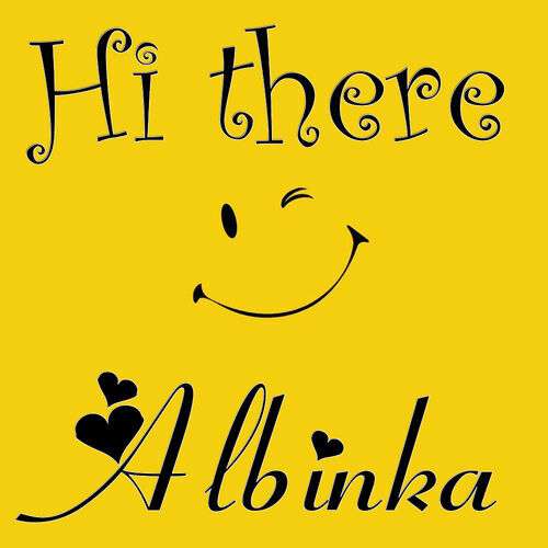 Открытка Albinka Hi there