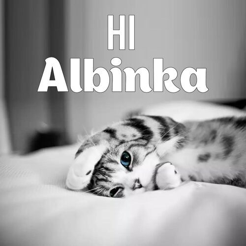 Открытка Albinka Hi