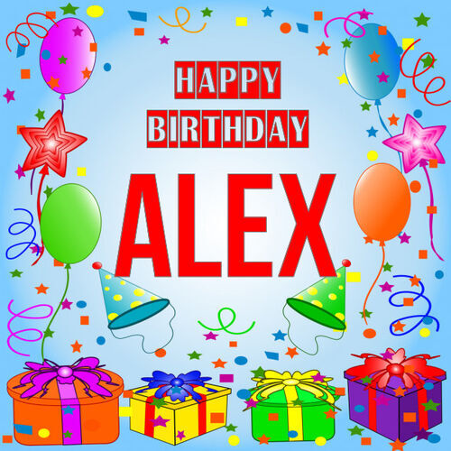 Открытка Alex Happy birthday