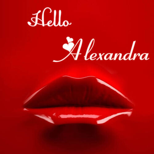 Открытка Alexandra Hello