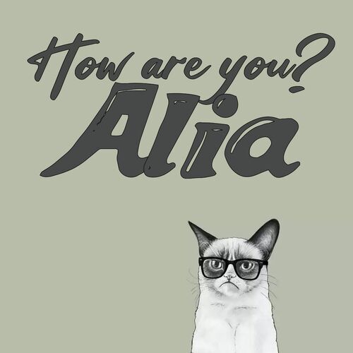 Открытка Alia How are you?