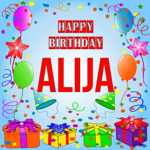 Открытка Alija Happy birthday