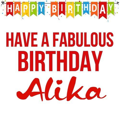 Открытка Alika Have a fabulous birthday