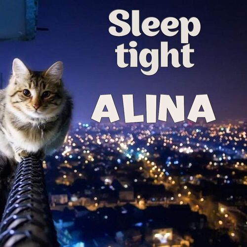 Открытка Alina Sleep tight