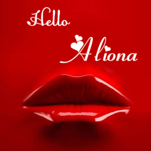 Открытка Aliona Hello