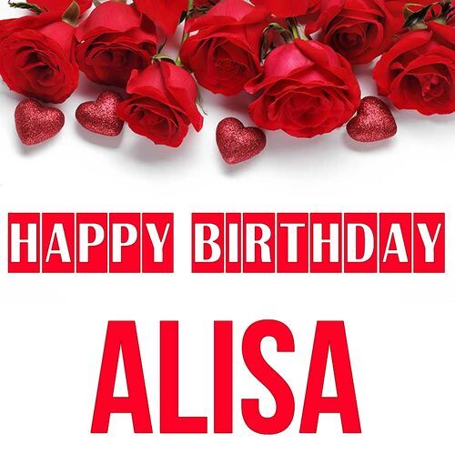 Открытка Alisa Happy birthday