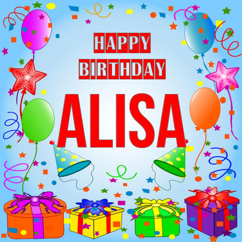 Открытка Alisa Happy birthday