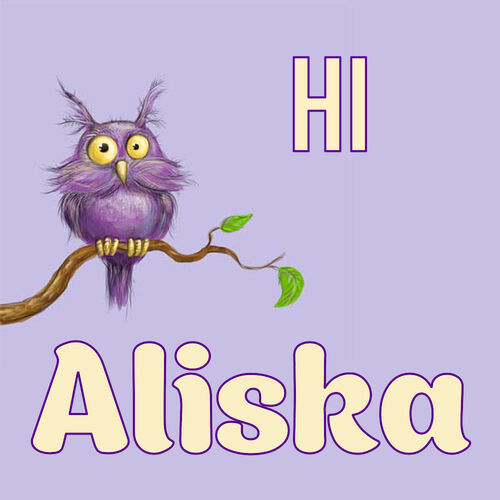 Открытка Aliska Hi