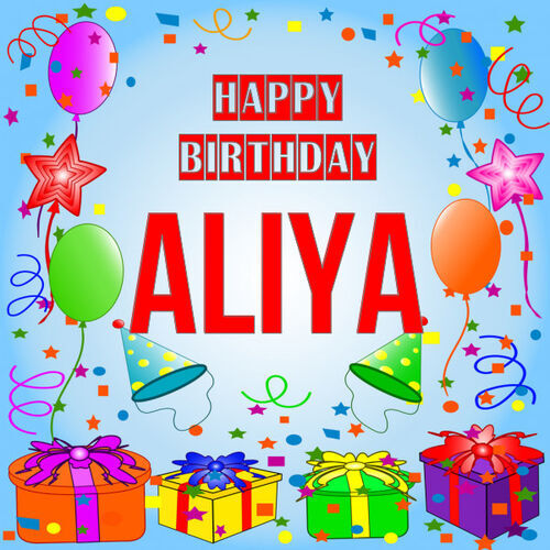 Открытка Aliya Happy birthday