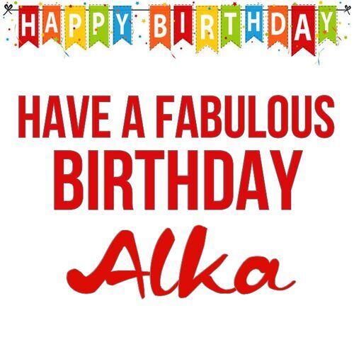 Открытка Alka Have a fabulous birthday