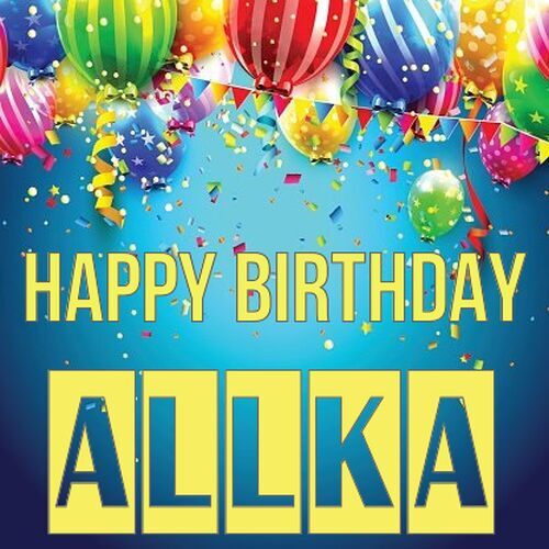 Открытка Allka Happy birthday