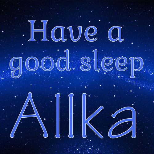 Открытка Allka Have a good sleep